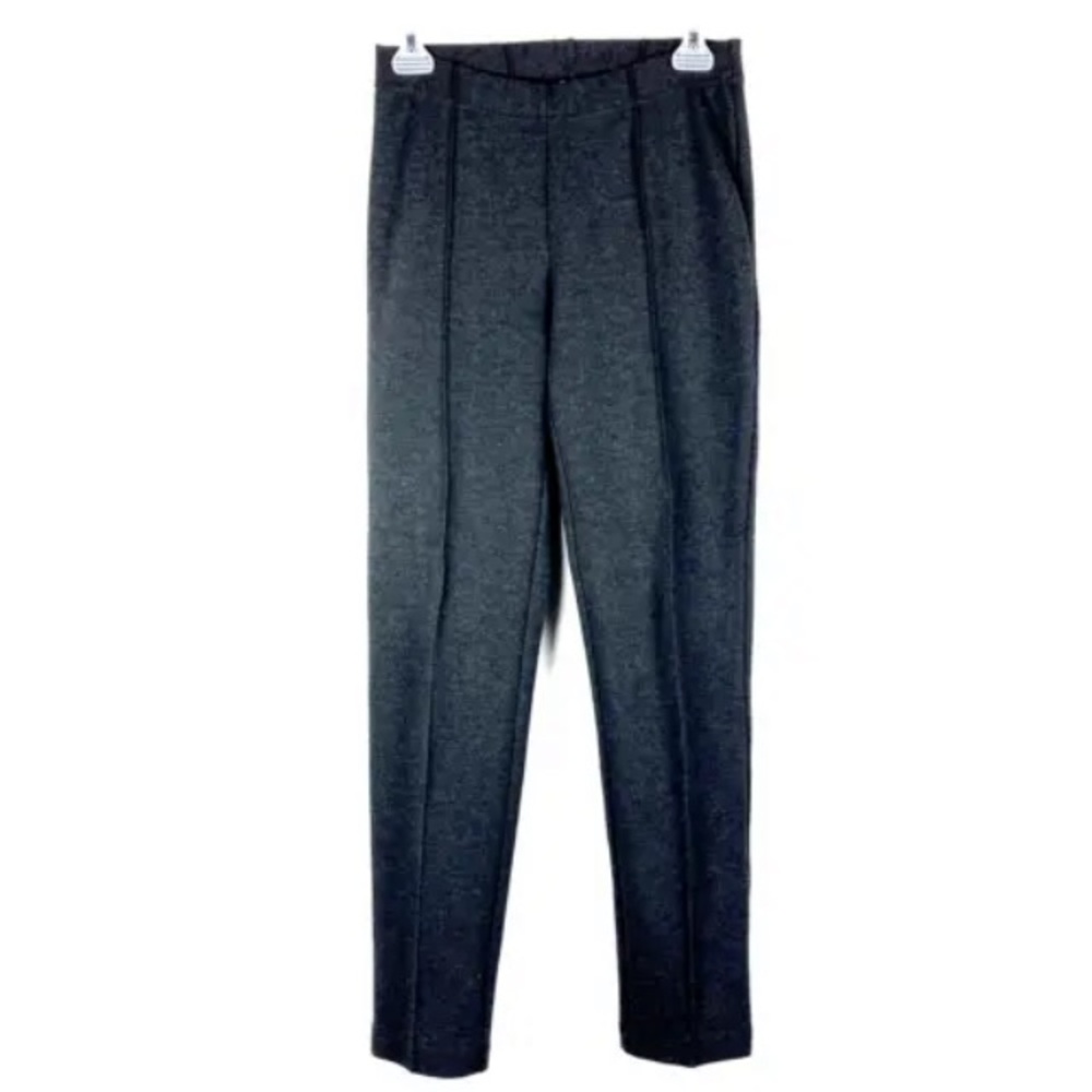Lilly Pulitzer M ponte knit travel pants 
Gray center seams flat front